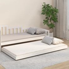 Bedframe massief grenenhout wit 90x200 cm 90 x 200 cm Wit