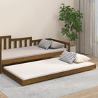 Bedframe massief grenenhout honingbruin 90x200 cm 90 x 200 cm Honingbruin