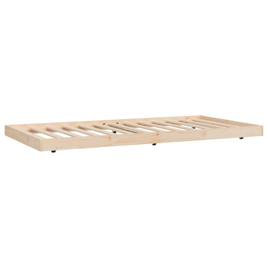 Bedframe Massief Grenenhout 80 x 200 cm Naturel