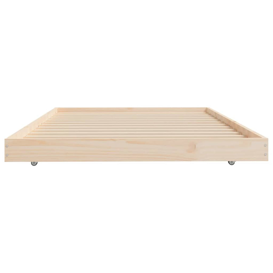 Bedframe Massief Grenenhout 80 x 200 cm Naturel