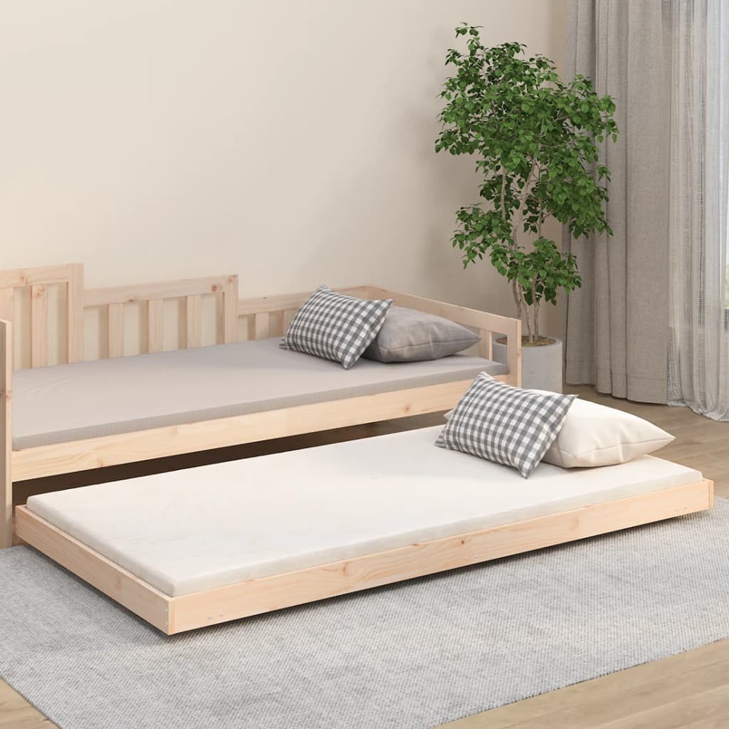 Bedframe Massief Grenenhout 80 x 200 cm Naturel
