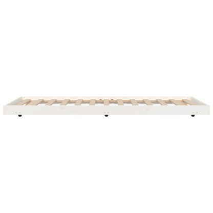 Bedframe Massief Grenenhout Wit 80X200 Cm 80 x 200 cm