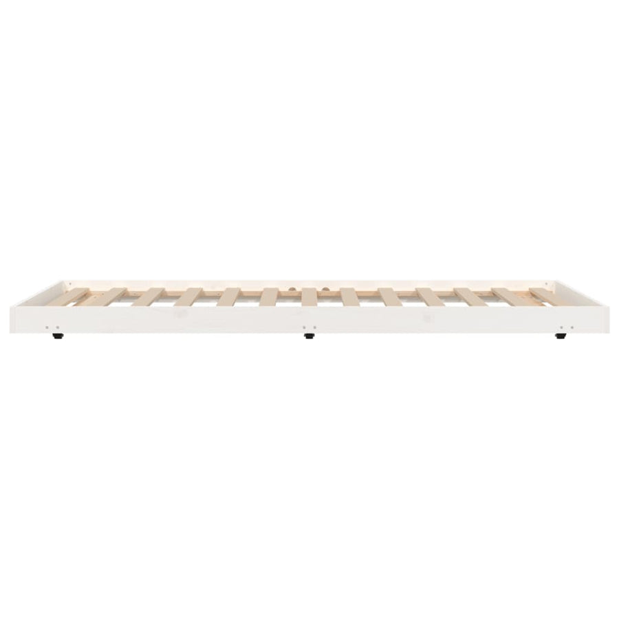 Bedframe Massief Grenenhout Wit 80X200 Cm 80 x 200 cm