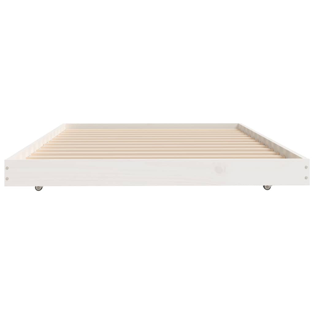 Bedframe Massief Grenenhout Wit 80X200 Cm 80 x 200 cm