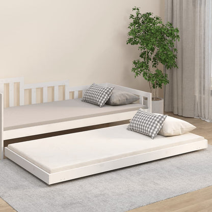 Bedframe Massief Grenenhout Wit 80X200 Cm 80 x 200 cm