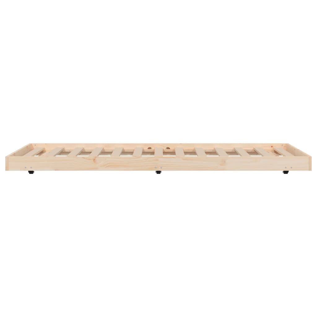Bedframe 90x190 cm massief grenenhout 90 x 190 cm Naturel
