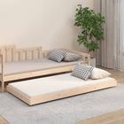 Solid Pine Wood Bed Frame without Mattress 90x190 cm
