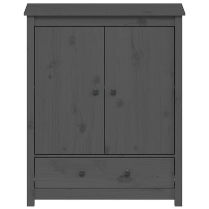 Hoge Kast 83X41,5X100 Cm Massief Grenenhout Grijs
