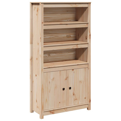 Hoge Kast 80X35X154 Cm Massief Grenenhout Naturel