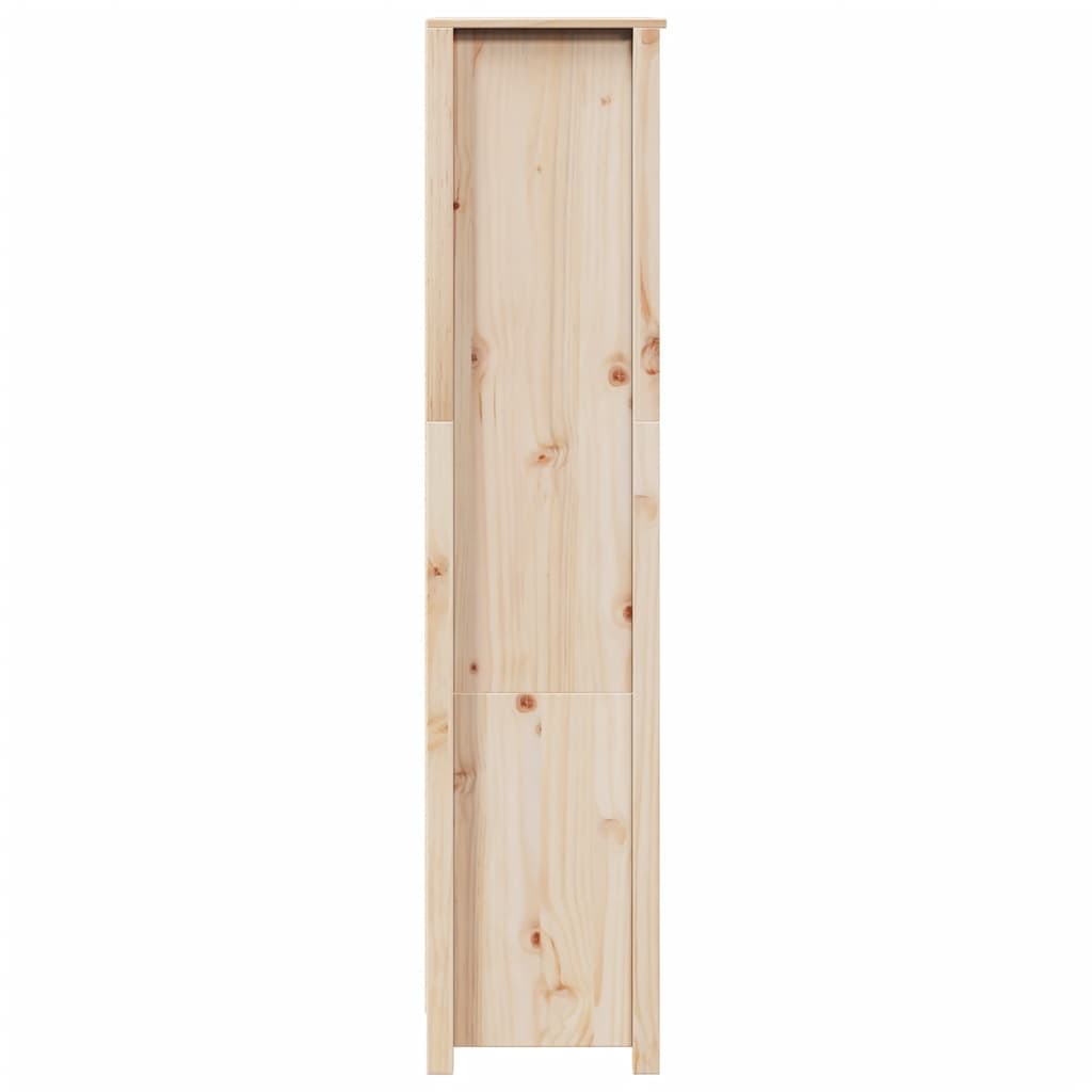 Hoge Kast 80X35X154 Cm Massief Grenenhout Naturel