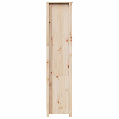 Hoge Kast 80X35X154 Cm Massief Grenenhout Naturel