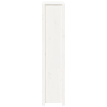 Hoge Kast 80X35X154 Cm Massief Grenenhout Wit