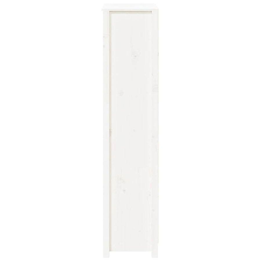 Hoge Kast 80X35X154 Cm Massief Grenenhout Wit