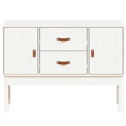 Dressoir 110X40X78 Cm Massief Grenenhout Wit