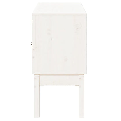 Dressoir 110X40X78 Cm Massief Grenenhout Wit