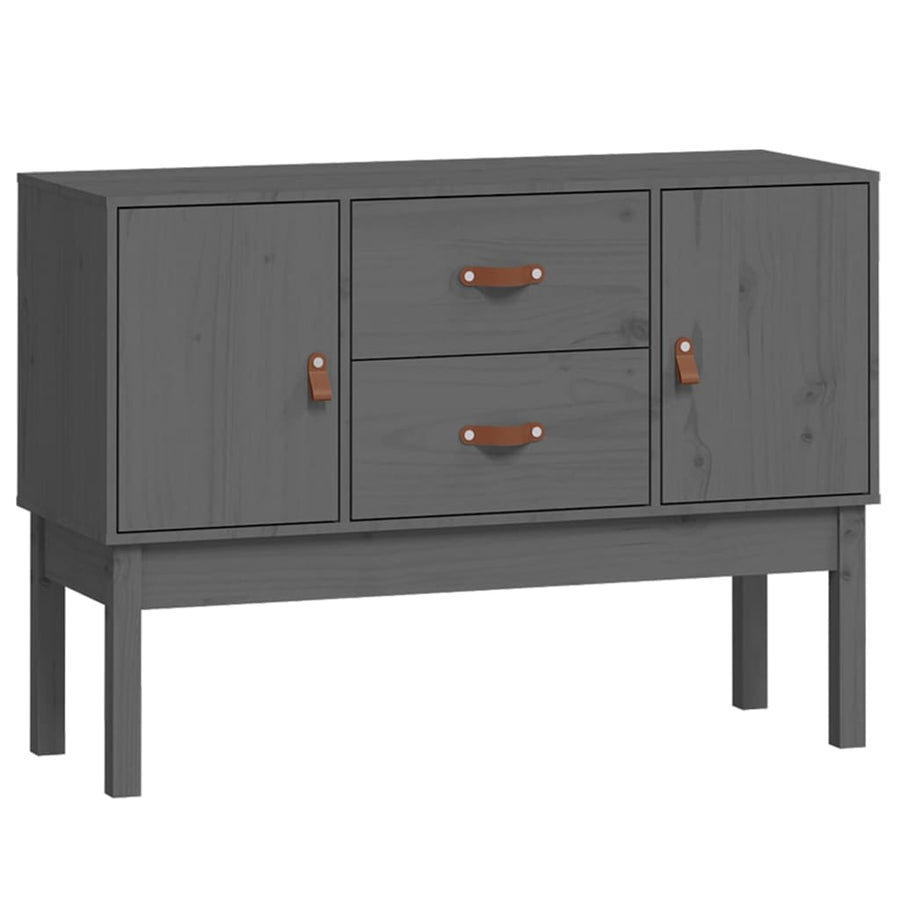 Dressoir 110X40X78 Cm Massief Grenenhout Grijs