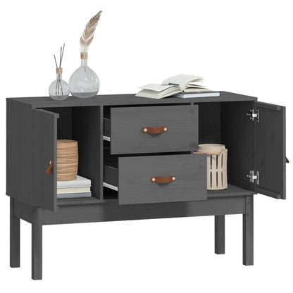 Dressoir 110X40X78 Cm Massief Grenenhout Grijs