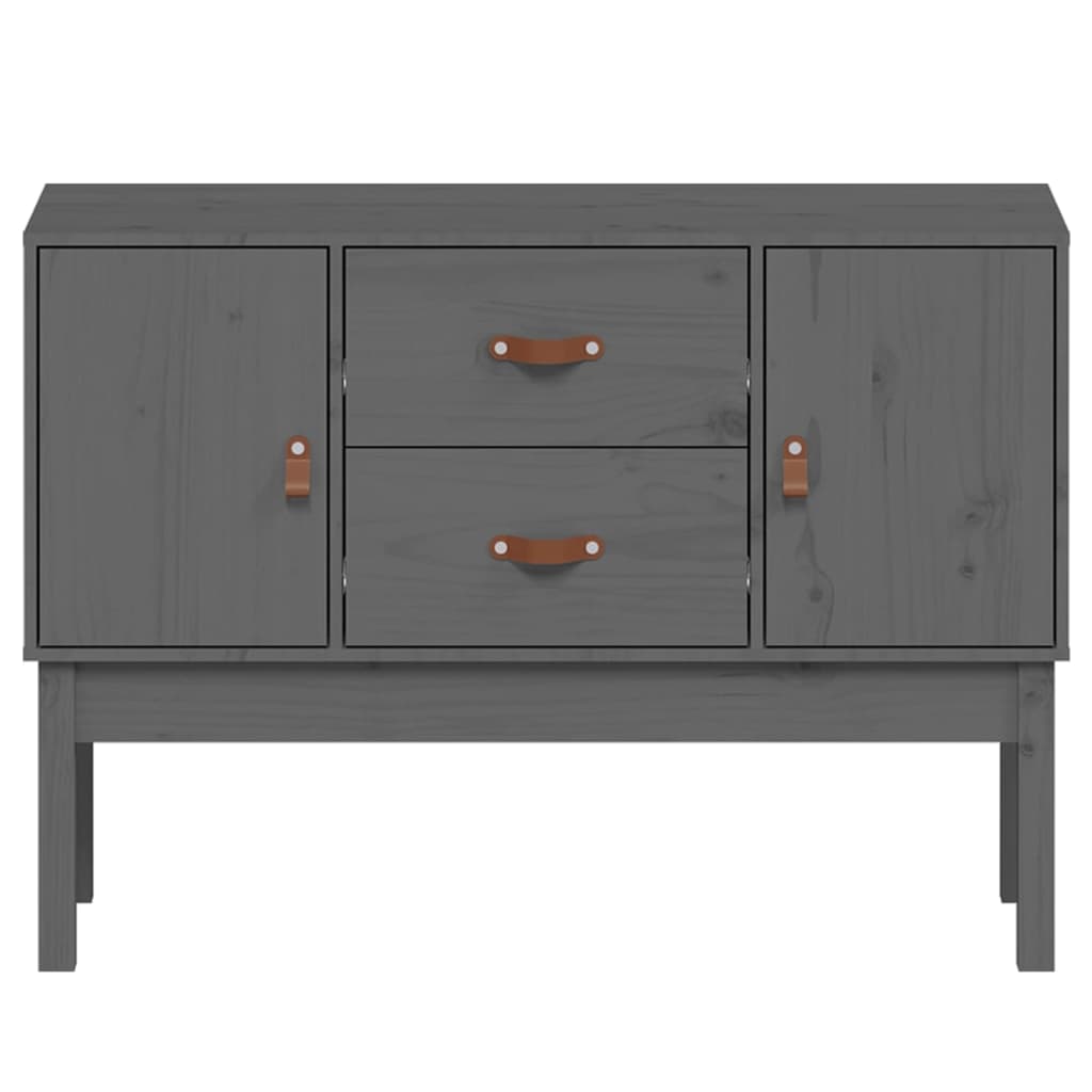 Dressoir 110X40X78 Cm Massief Grenenhout Grijs
