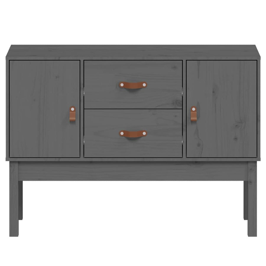 Dressoir 110X40X78 Cm Massief Grenenhout Grijs