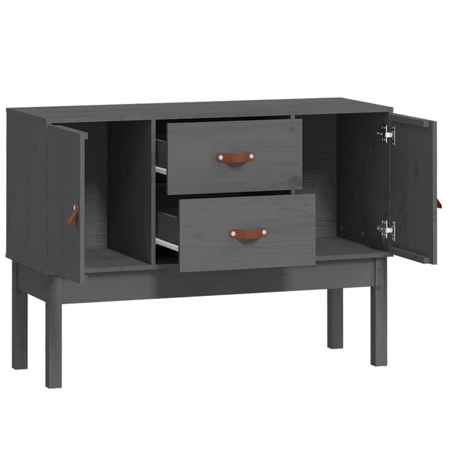 Dressoir 110X40X78 Cm Massief Grenenhout Grijs