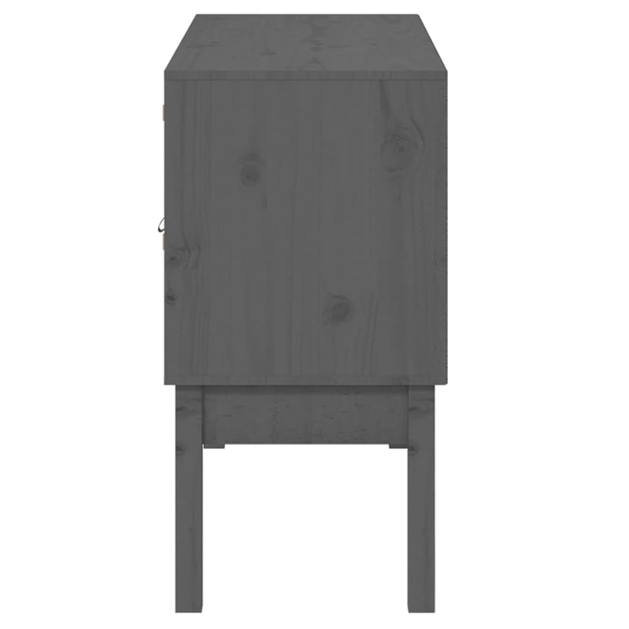 Dressoir 110X40X78 Cm Massief Grenenhout Grijs