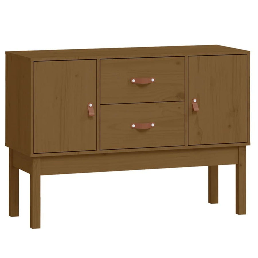 Dressoir 110X40X78 Cm Massief Grenenhout Honingbruin