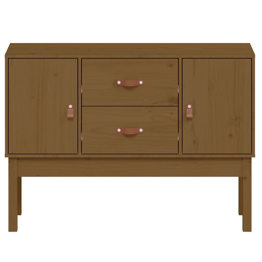 Dressoir 110X40X78 Cm Massief Grenenhout Honingbruin