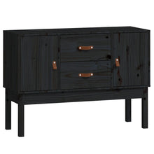 Dressoir 110X40X78 Cm Massief Grenenhout Zwart