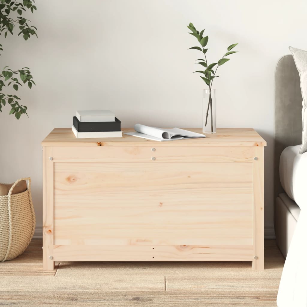 Opbergbox 80X40X45,5 Cm Massief Grenenhout