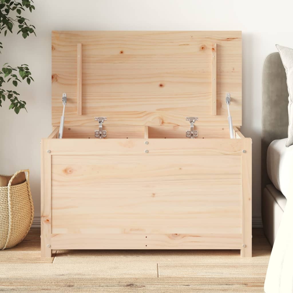Opbergbox 80X40X45,5 Cm Massief Grenenhout