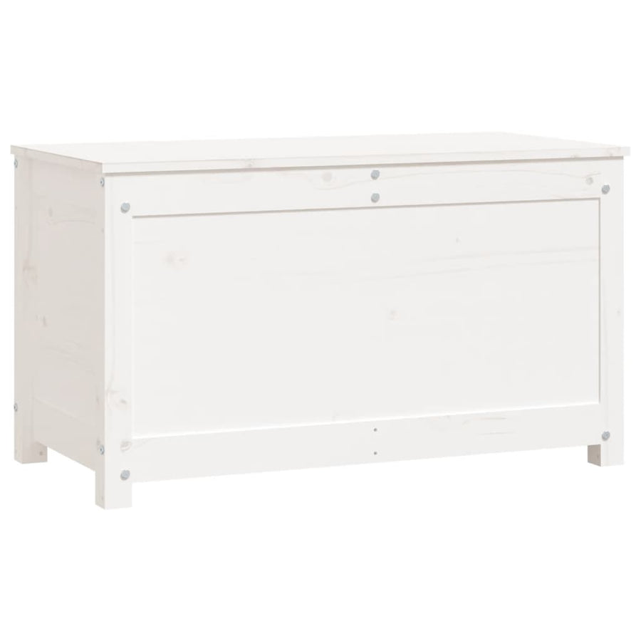 Opbergbox Wit 80X40X45,5 Cm Massief Grenenhout