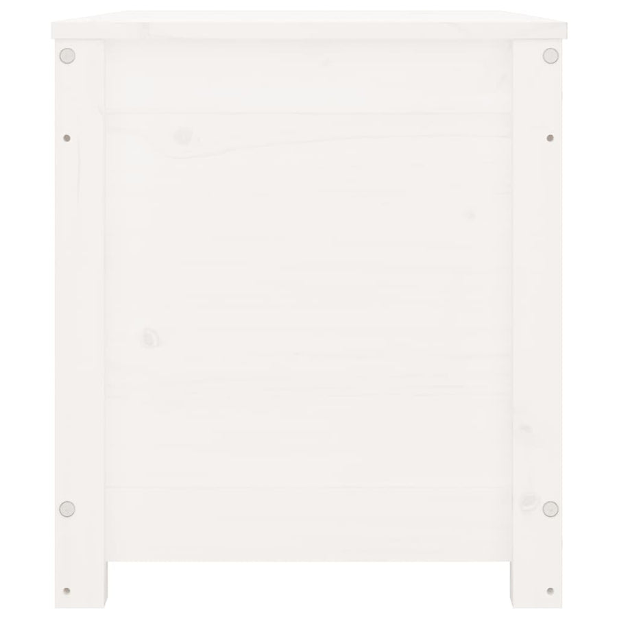 Opbergbox Wit 80X40X45,5 Cm Massief Grenenhout