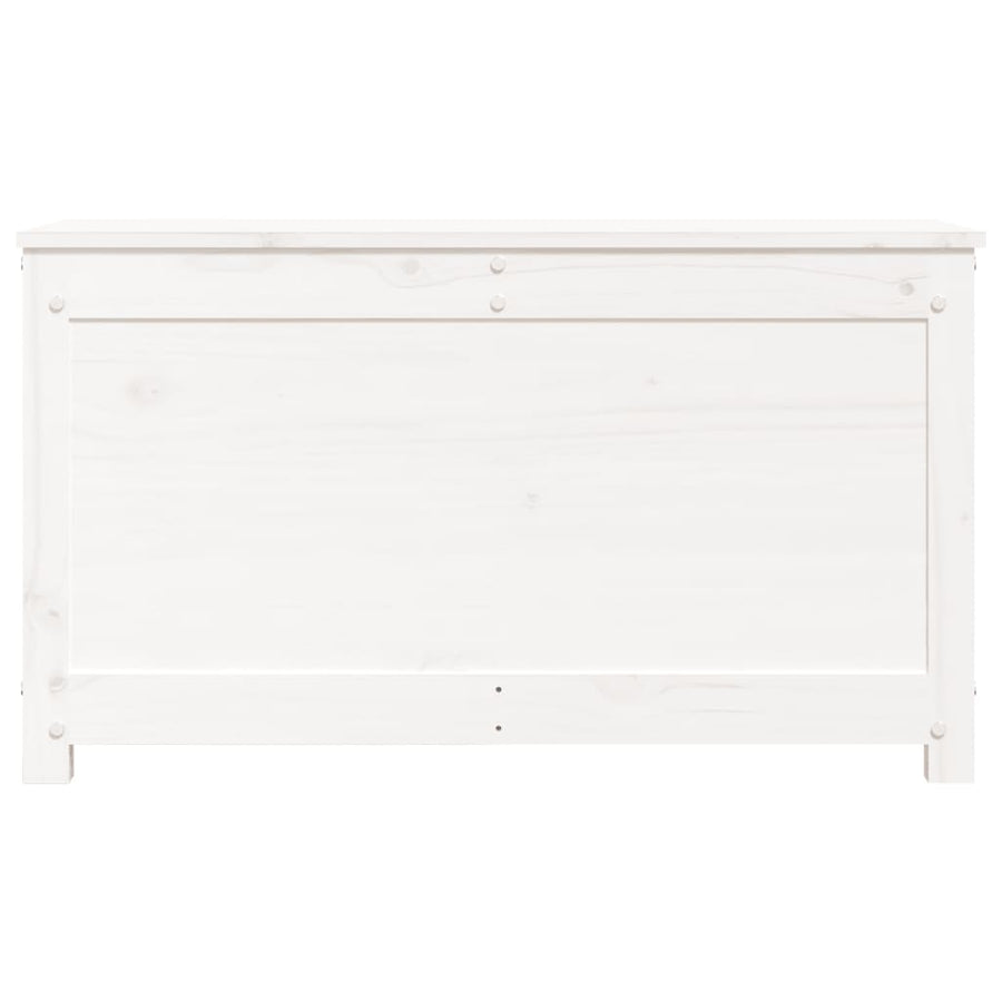 Opbergbox Wit 80X40X45,5 Cm Massief Grenenhout