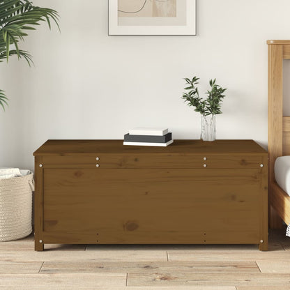 Opbergbox Honingbruin 110X50X45,5 Cm Massief Grenenhout