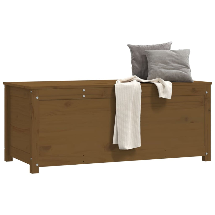 Opbergbox Honingbruin 110X50X45,5 Cm Massief Grenenhout