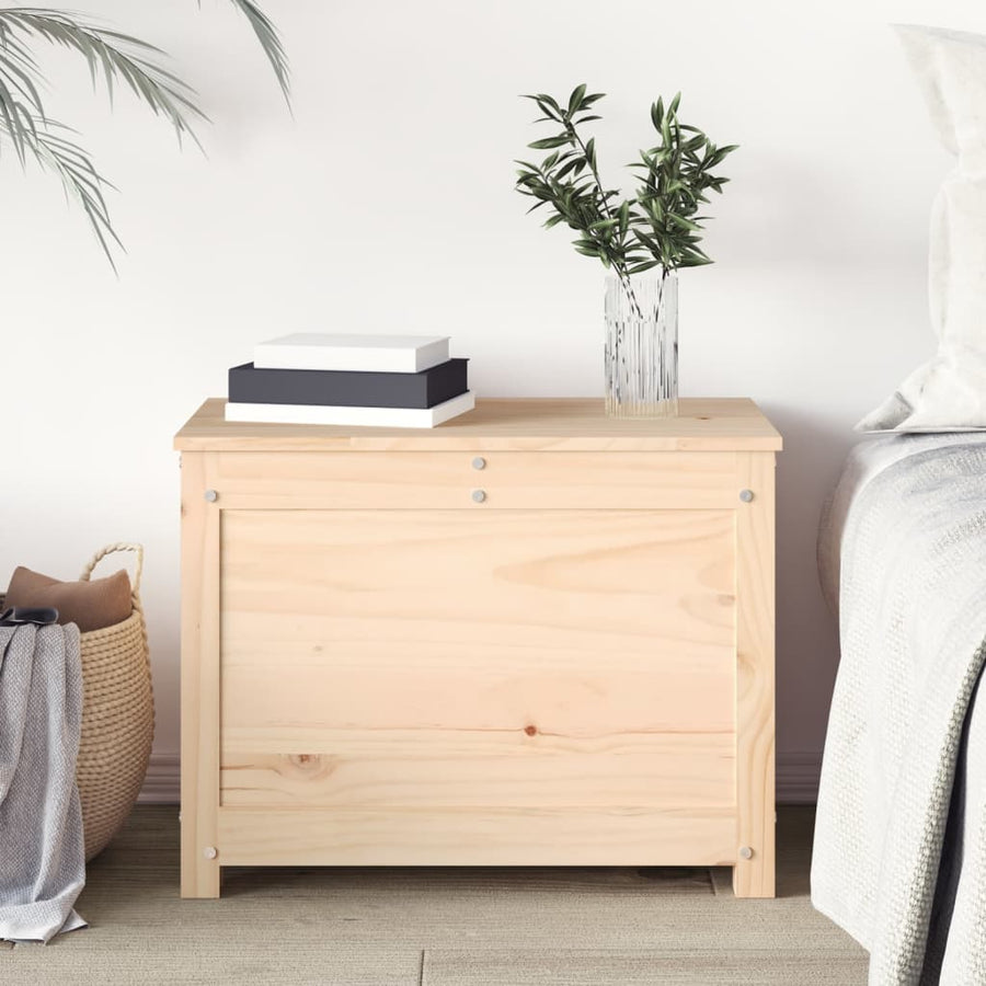 Opbergbox 60X32X45,5 Cm Massief Grenenhout 1 60 x 32 x 45.5 cm Naturel