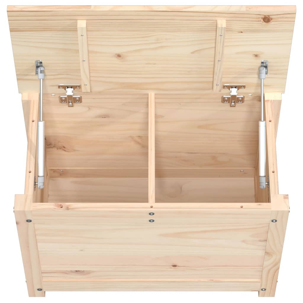 Opbergbox 60X32X45,5 Cm Massief Grenenhout 1 60 x 32 x 45.5 cm Naturel