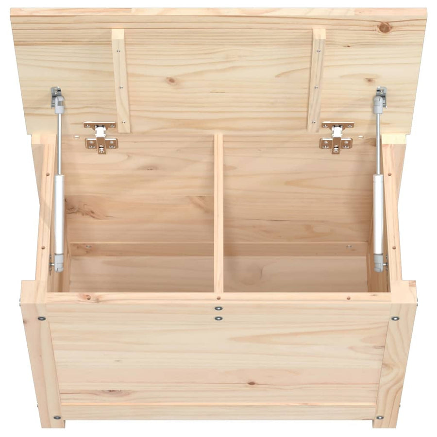 Opbergbox 60X32X45,5 Cm Massief Grenenhout 1 60 x 32 x 45.5 cm Naturel