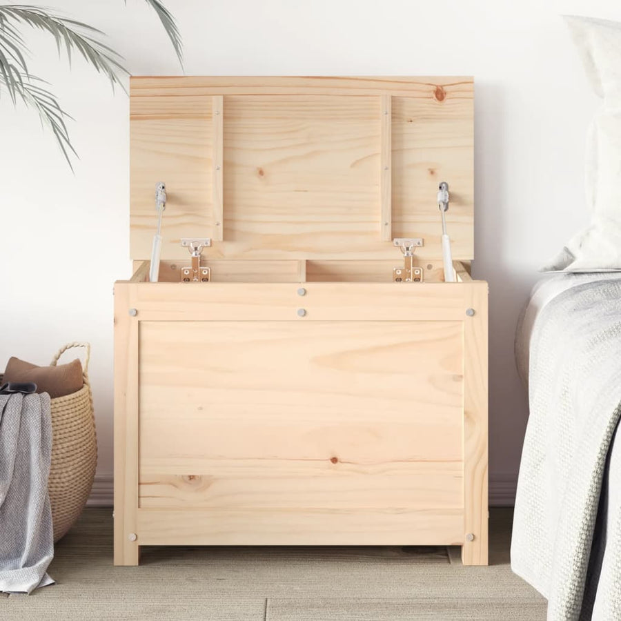 Opbergbox 60X32X45,5 Cm Massief Grenenhout 1 60 x 32 x 45.5 cm Naturel