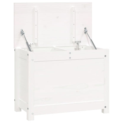 Opbergbox Wit 60X32X45,5 Cm Massief Grenenhout