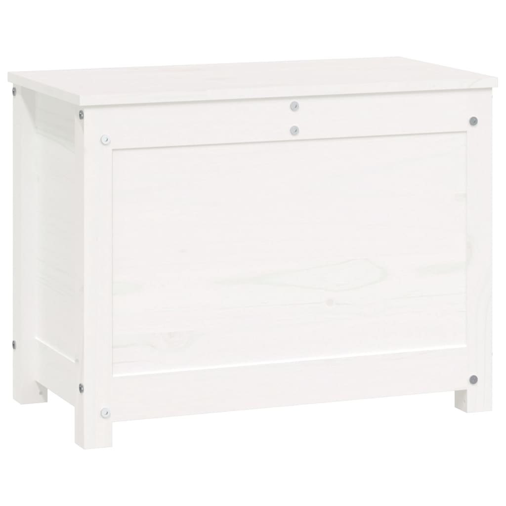 Opbergbox Wit 60X32X45,5 Cm Massief Grenenhout