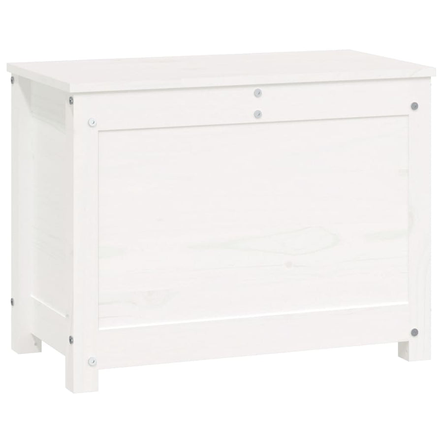Opbergbox Wit 60X32X45,5 Cm Massief Grenenhout