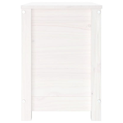 Opbergbox Wit 60X32X45,5 Cm Massief Grenenhout