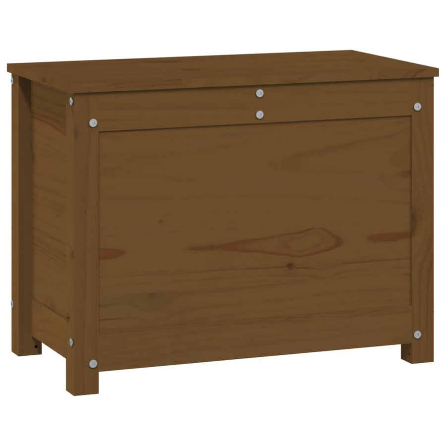 Opbergbox Honingbruin 60X32X45,5 Cm Massief Grenenhout