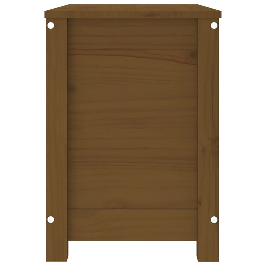 Opbergbox Honingbruin 60X32X45,5 Cm Massief Grenenhout