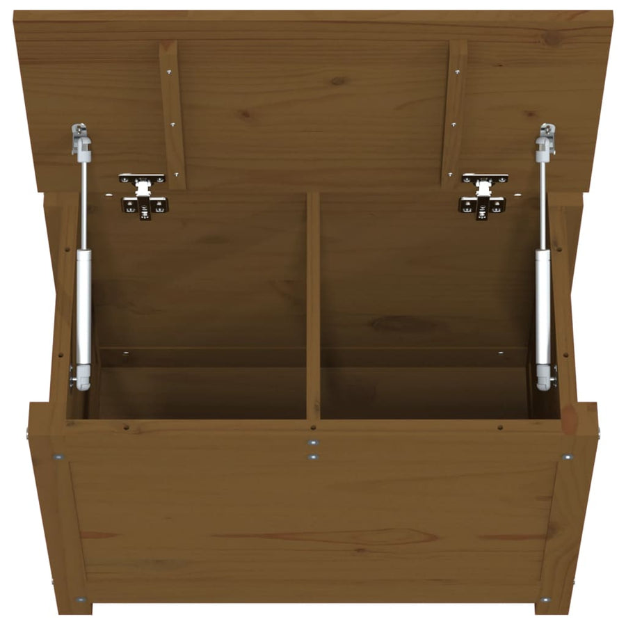 Opbergbox Honingbruin 60X32X45,5 Cm Massief Grenenhout
