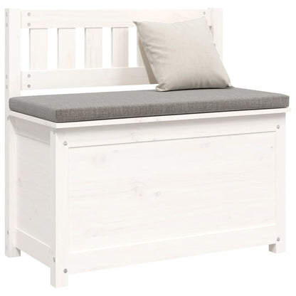 Bankje 80X41X77 Cm Massief Grenenhout Wit