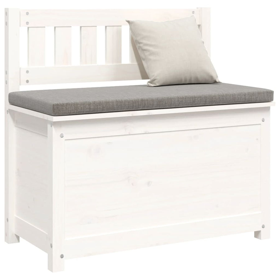 Bankje 80X41X77 Cm Massief Grenenhout Wit