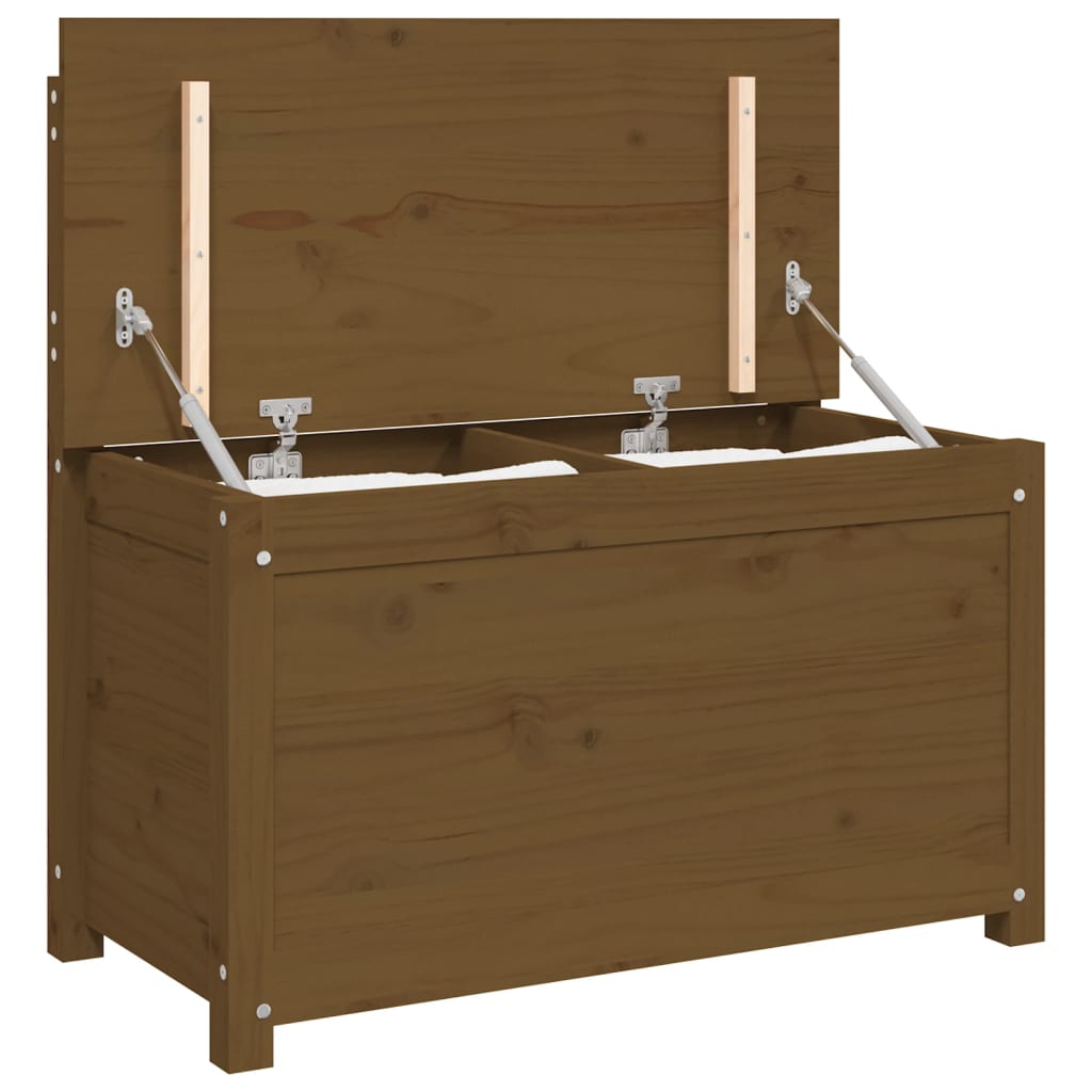 Bankje 80X41X77 Cm Massief Grenenhout Honingbruin