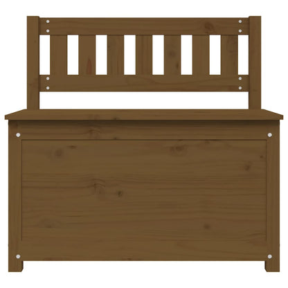 Bankje 80X41X77 Cm Massief Grenenhout Honingbruin